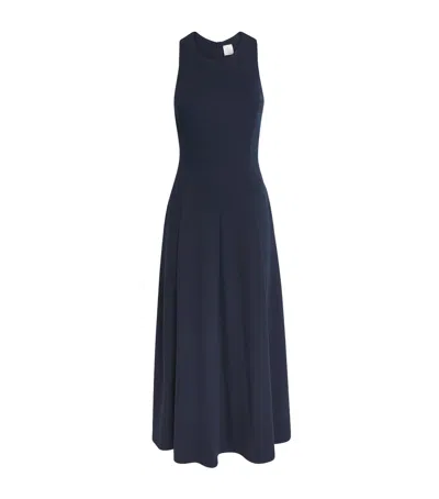 Eleventy Jersey Sleeveless Maxi Dress In Blue
