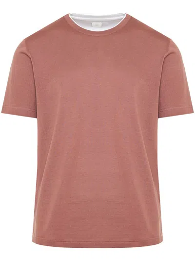 Eleventy Jersey T-shirt In Pink