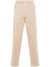 Eleventy Jersey Track Trousers In Brown
