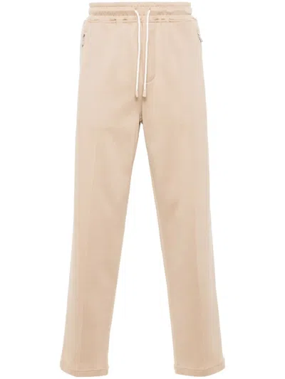 Eleventy Jersey Track Trousers In Brown