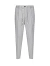Eleventy Drawstring Waist Casual Pants In Gray