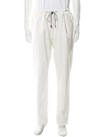 Pre-owned Eleventy Joggers In White