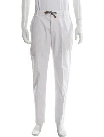Pre-owned Eleventy Joggers In White