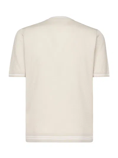 Eleventy Knit T-shirt In Sand