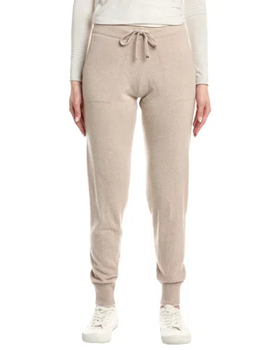 Eleventy Knit Wool & Cashmere-blend Pant In Brown