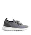 Eleventy Knitted Panel Sneakers In Multi