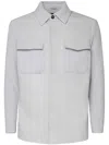 Eleventy Overshirt Jacket In Grey