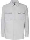 Eleventy Overshirt Jacket In White