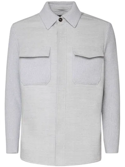 ELEVENTY ELEVENTY KNITTED-PANELS JACKET