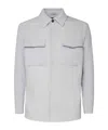 Eleventy Overshirt Jacket In White