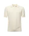 Eleventy Cotton Bowling Collar Polo In Neutral