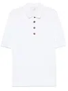 Eleventy Knitted Polo Shirt In 白色