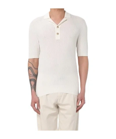 ELEVENTY ELEVENTY TEXTURED KNIT POLO SHIRT