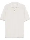 Eleventy Knitted Polo Shirt In Gray