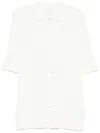 Eleventy Ribbed Knitted Shirt French Collar