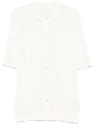 Eleventy Knitted Shirt In White