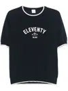 Eleventy Knitted T-shirt In Blue