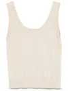Eleventy Knitted Tank Top In Neutrals