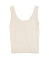 Eleventy Knitted Tank Top In White
