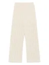 Eleventy Knitted Trousers In Neutrals