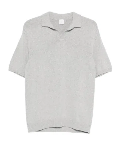 Eleventy Knitted T-shirt In Silver