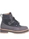 Eleventy Lace-up Fastening Boots In Gray