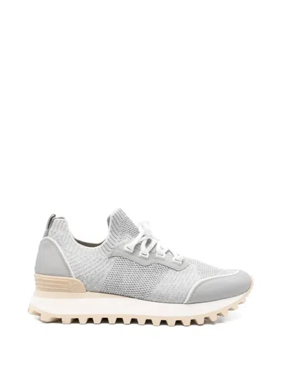 Eleventy Lace-up Sneakers In Gray