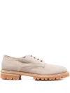 Eleventy Lace-up Suede Derby Shoes