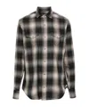 Eleventy Lapel Long Sleeve Shirt In Multi
