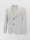 Eleventy Lapel Peak Blazer Back Slits In White