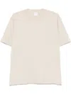 Eleventy Round Neck T-shirt Camel In Yellow