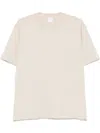 Eleventy Round Neck T-shirt Camel In Yellow
