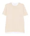 Eleventy Layer T-shirt In Neutral
