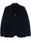 Eleventy Blazer Layered Lapels Notched In Blue