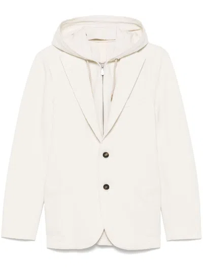 Eleventy Layered Blazer In Neutrals