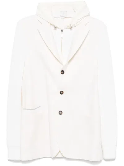 Eleventy Layered Blazer In White
