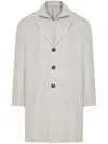 Eleventy Layered Coat In Grey