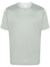 Eleventy Layered Cotton T-shirt In 绿色