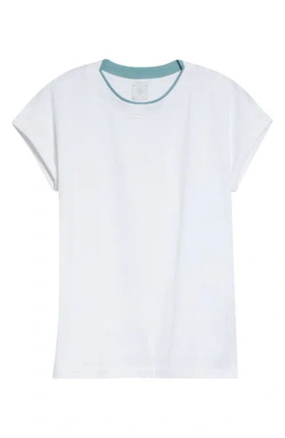 Eleventy Layered Crewneck T-shirt In White