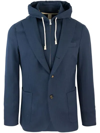 ELEVENTY LAYERED EFFECT BLAZER
