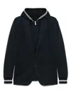 Eleventy Layered-effect Blazer In Blue