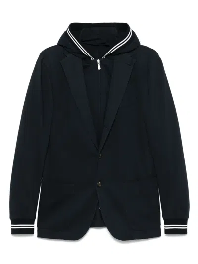 Eleventy Layered-effect Blazer In Blue