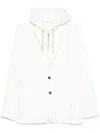 Eleventy Sakko Im Layering-look In Nude
