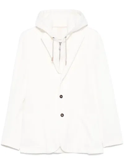 Eleventy Sakko Im Layering-look In Nude