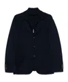 Eleventy Blazer Layered Lapels Notched In Black