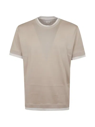 Eleventy Layered T-shirt In Pink