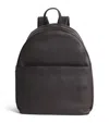 Eleventy Mens Black Pebble Leather Backpack In Black