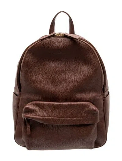 Pre-owned Eleventy Leather Backpack In Brown
