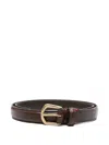Eleventy Leather Belt In Brown