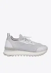 Eleventy Leather-blend Low-top Sneakers In Multi